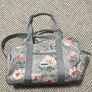 Vooray Grey Floral Gym Bag